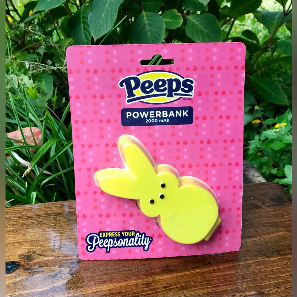 NEW Peeps Yellow Bunny 2000 mAh Powerbank Portable Electronics Phone Charger